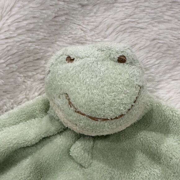 Angel Dear Frog Lovey Green Baby Security Blanket Soft Plush - Picture 2 of 5